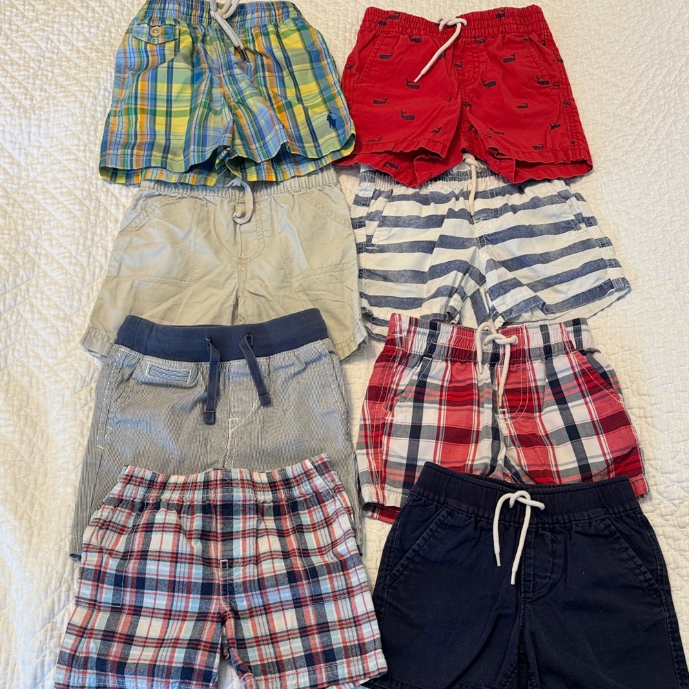 8 piece Shorts bundle (GAP, Ralph Lauren, Carters) size 12-18M